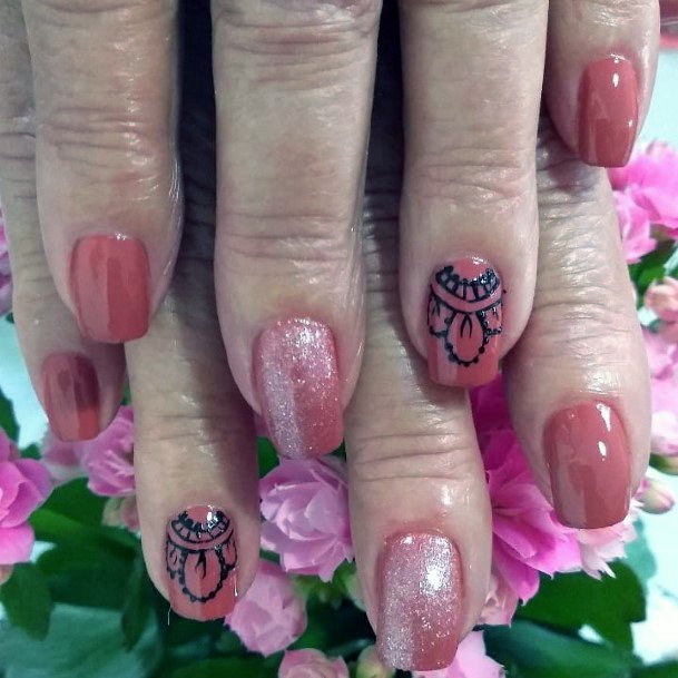 Henna Charming Designs For Women Nails