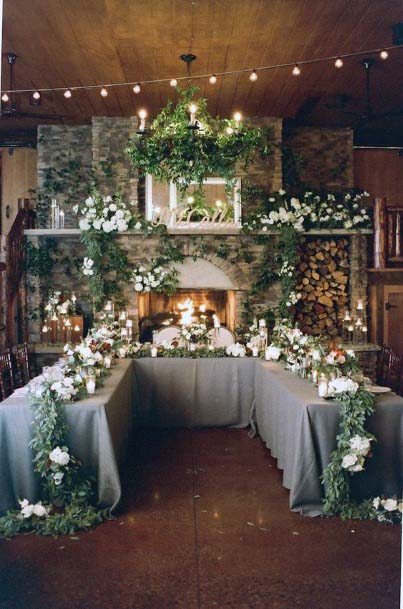 Herbage Wedding Head Table Decor