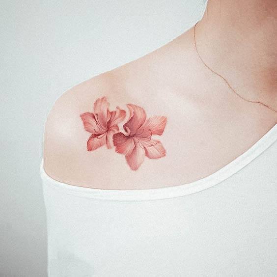 Hibiscus Tattoo For Ladies