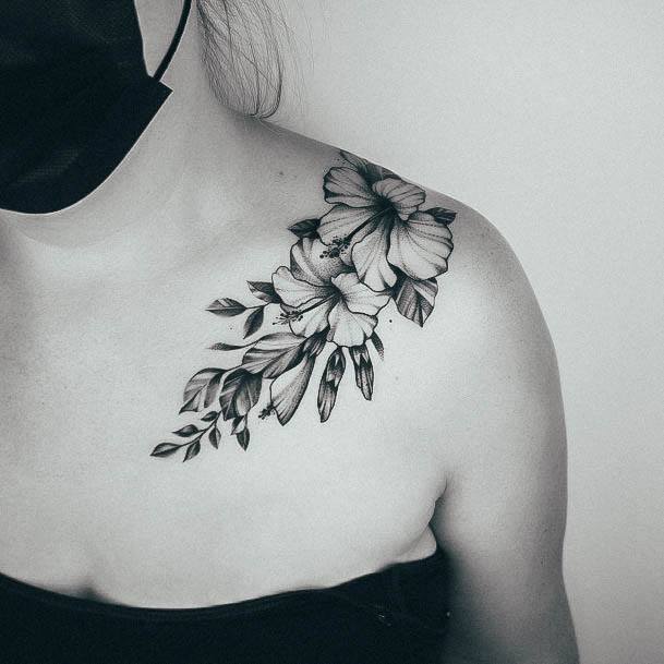 Hibiscus Womens Tattoo Ideas