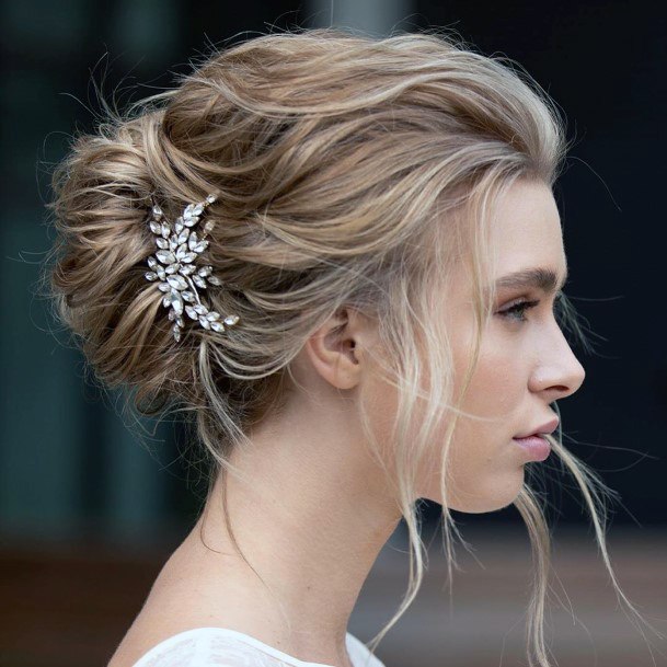 High School Prom Loosely Accessorized French Twist