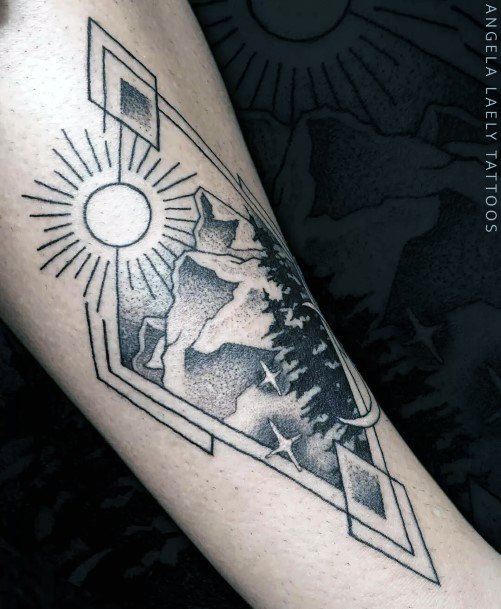 Hiking Tattoo Design Ideas For Girls