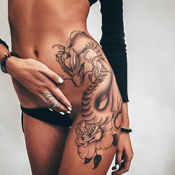 Hip Womens Tattoo Designs