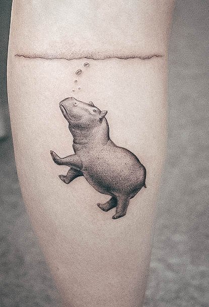 Hippo Girls Tattoo Ideas