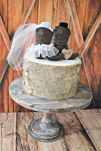 His And Hers Cowboy Boots Cake Topper Funny Inspiration Country Wedding Ideas