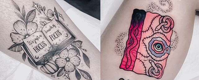 Top 100 Best Hocus Pocus Tattoos For Women – Witch Design Ideas