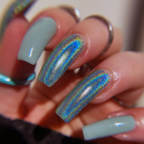 Holographic Female Nail Designs