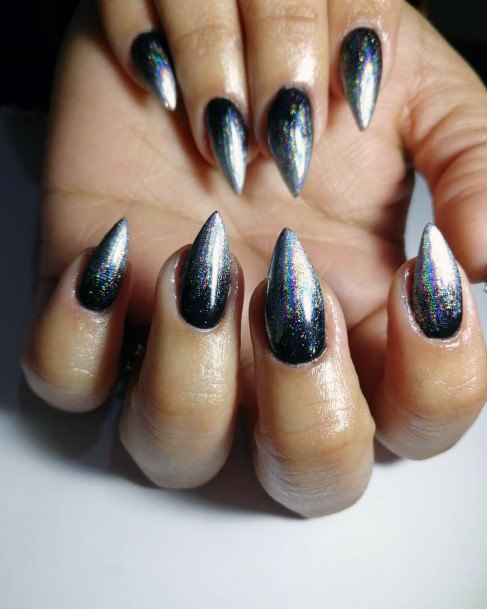 Holographic Girls Nail Ideas