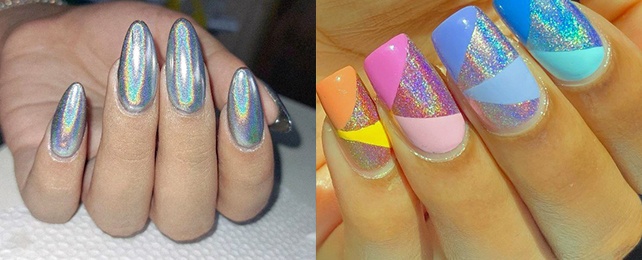 Top 100 Best Holographic Nails For Women – Hologram Fingernail Ideas