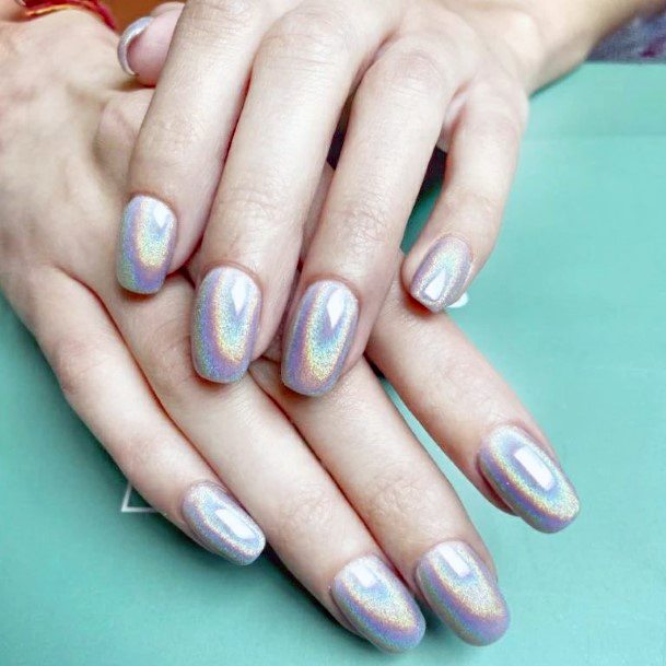 Holographicic Womens Holographic Nail Designs