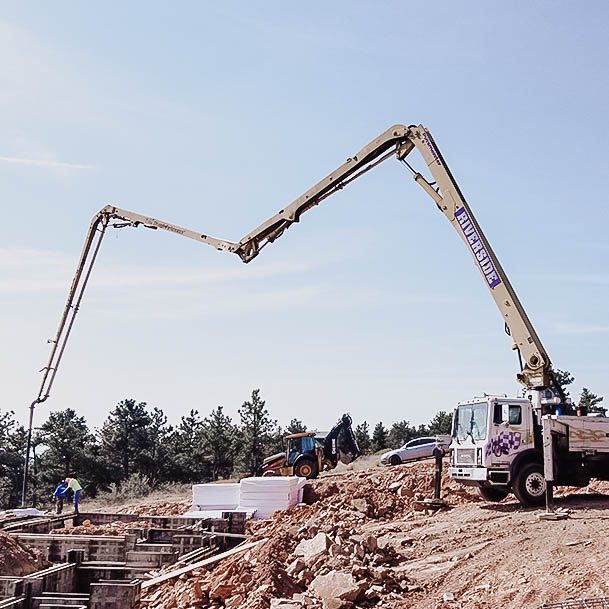 Homebuilding Owner Builder Expirence Concrete Boom Truck