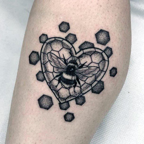 Honeycomb Tattoo Feminine Designs