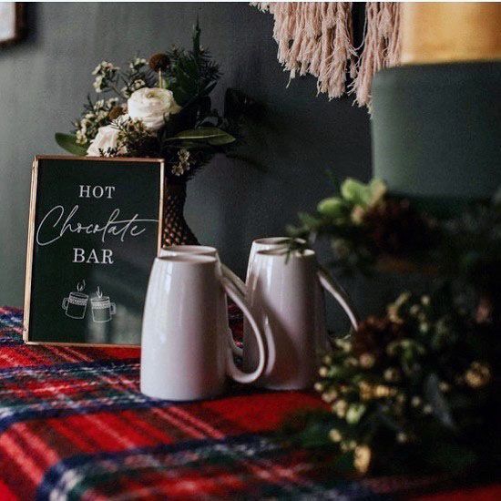 Hot Cocoa Bar Winter Wedding Ideas Keep Warm