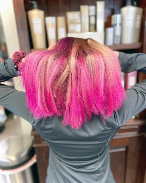 Hot Pink Female Hairstyles Ideas