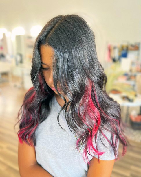 Hot Pink Hairstyles Design Ideas For Girls