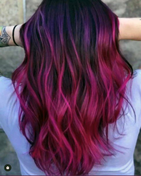 Hot Pink Womens Hairstyles Ideas