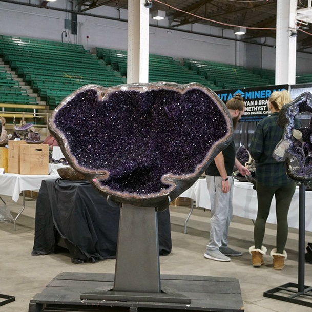 Huge Geode Open Denver Gem And Mineral Show