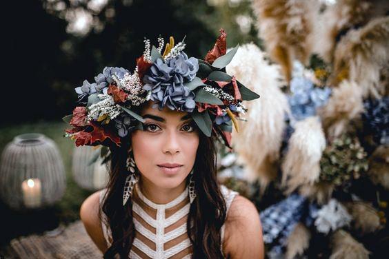 Hydrangea Wedding Flowers Head Band