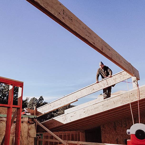 I Joist Rafter Install Building A New Custom Home Steps