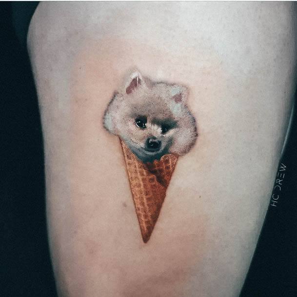 Ice Cream Tattoos For Girls