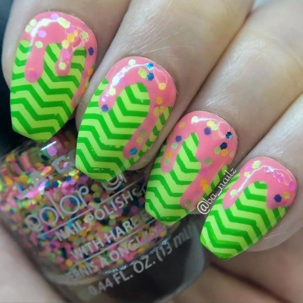 Ice Cream Womens Nail Ideas