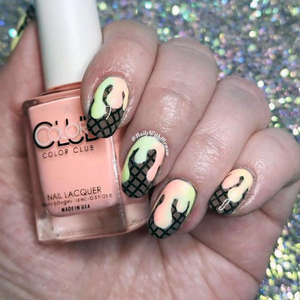 Ice Cream Womens Nails