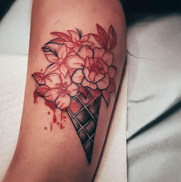 Ice Cream Womens Tattoo Ideas