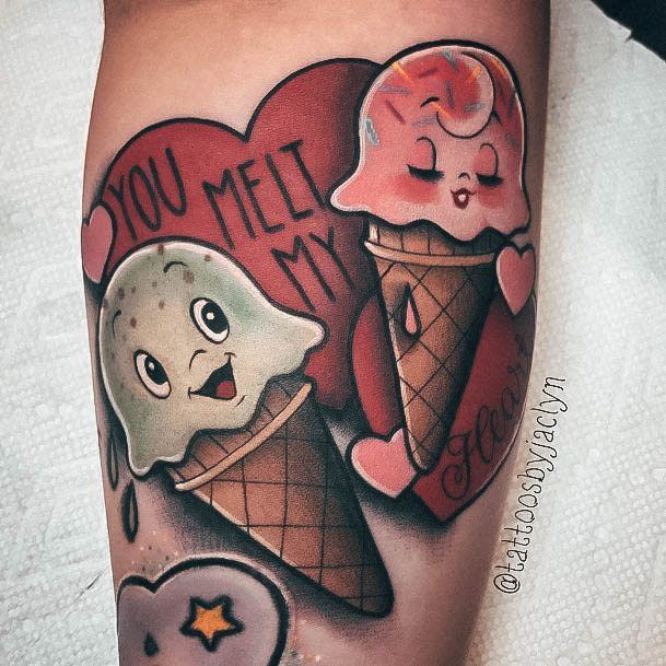 Ice Cream Womens Tattoos