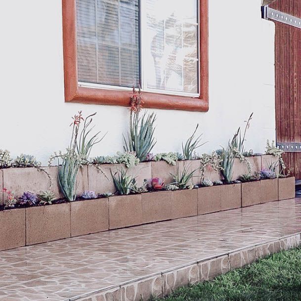 Ideas Cinderblock Raised Bed Garden