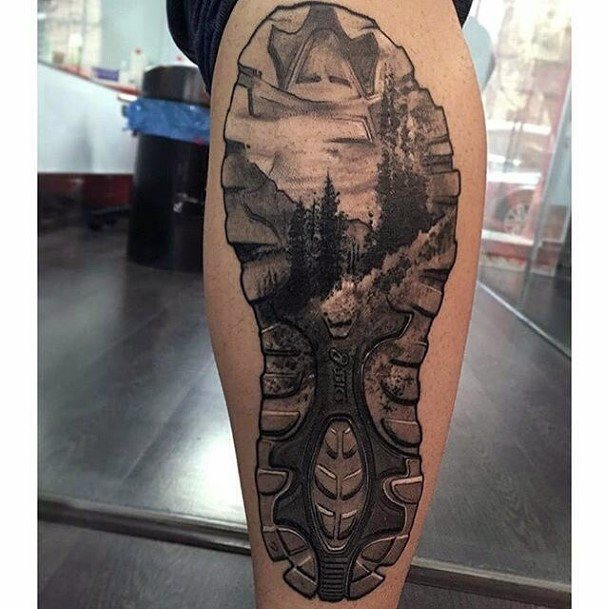 Ideas For Hiking Tattoo Design On Female