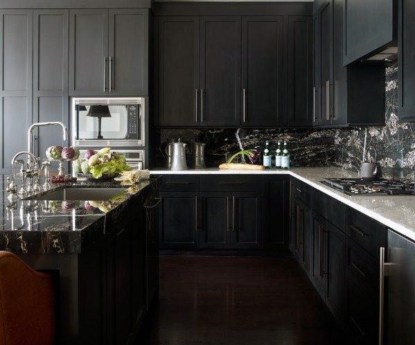 Ideas For Home Black Kitchen Cabinet