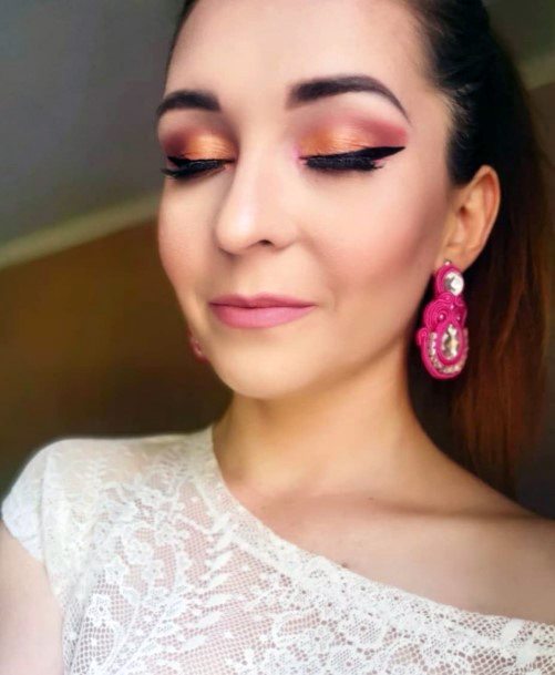 Ideas For Orange And Brown Eyeshadow Color Women