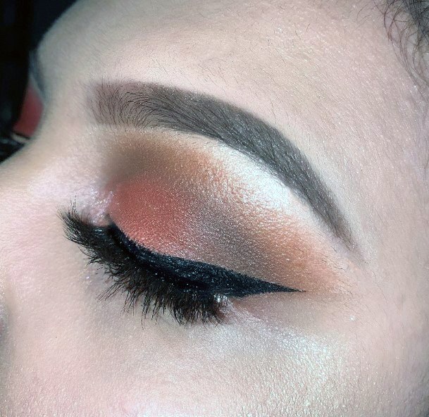 Ideas For Women Orange Brown Eyeshadows