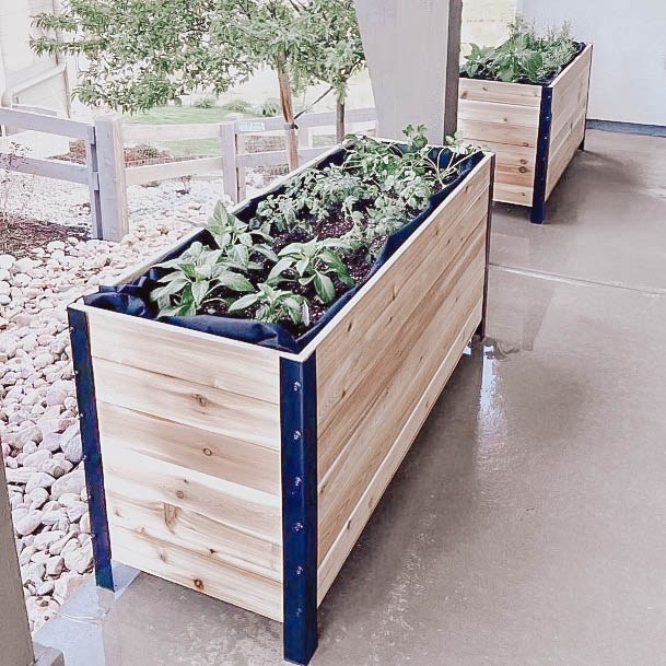 Ideas Modern Elevated Planting Box