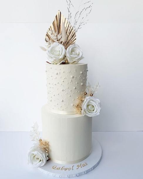 Imposing White Wedding Cake