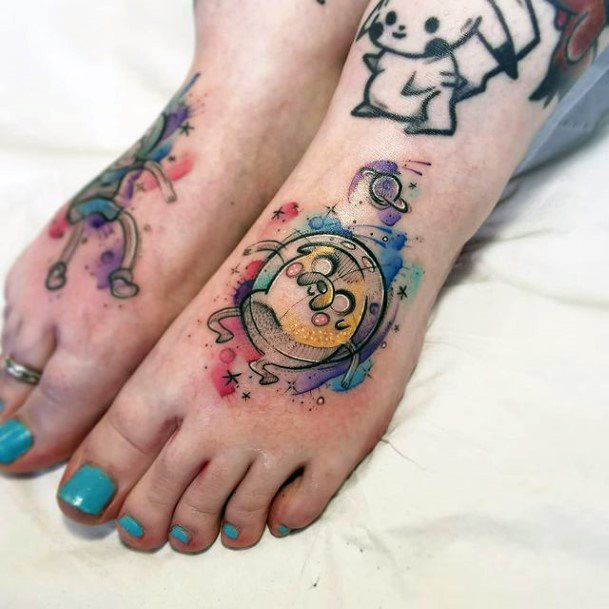 Impressive Ladies Adventure Time Tattoo