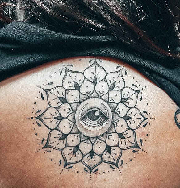 Impressive Ladies All Seeing Eye Tattoo