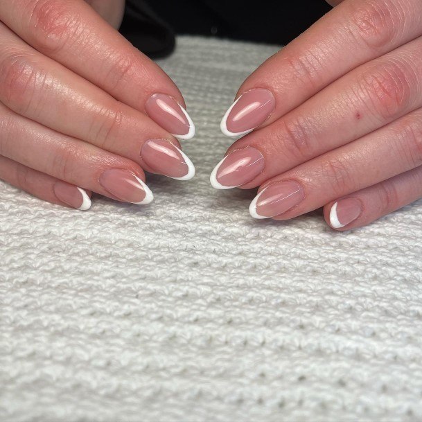 Impressive Ladies Almond French Nail