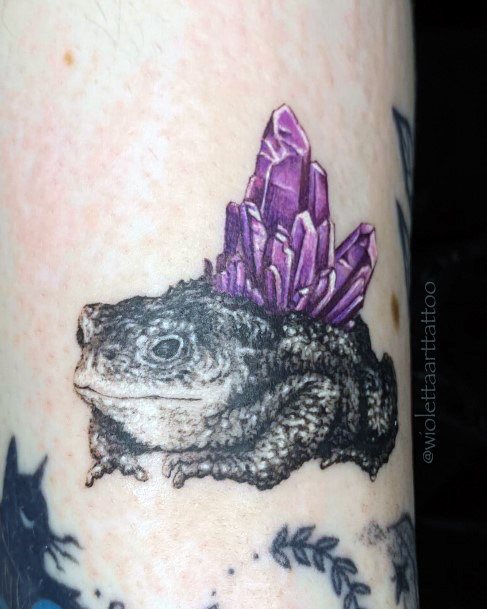 Impressive Ladies Amethyst Tattoo