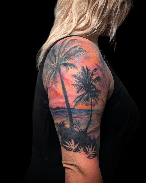 Impressive Ladies Beach Tattoo