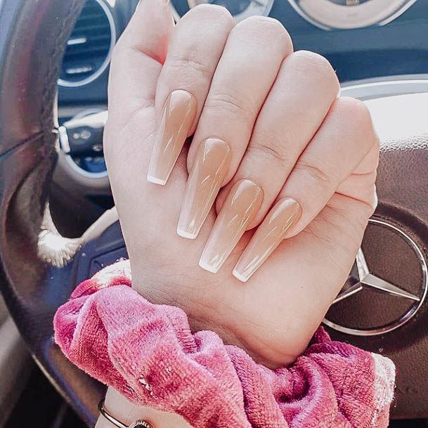 Impressive Ladies Beige Nail