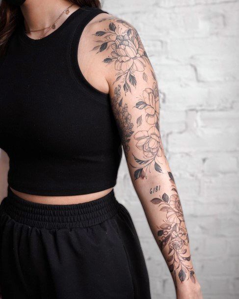 Impressive Ladies Bicep Tattoo