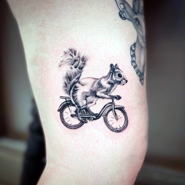 Impressive Ladies Bicycle Tattoo