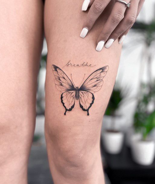 Impressive Ladies Breathe Tattoo