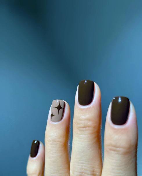 Impressive Ladies Brown Dress Nail