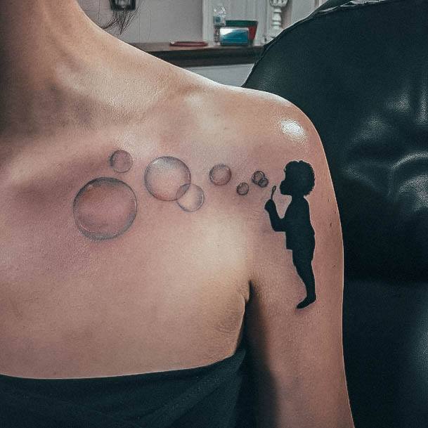 Impressive Ladies Bubble Tattoo