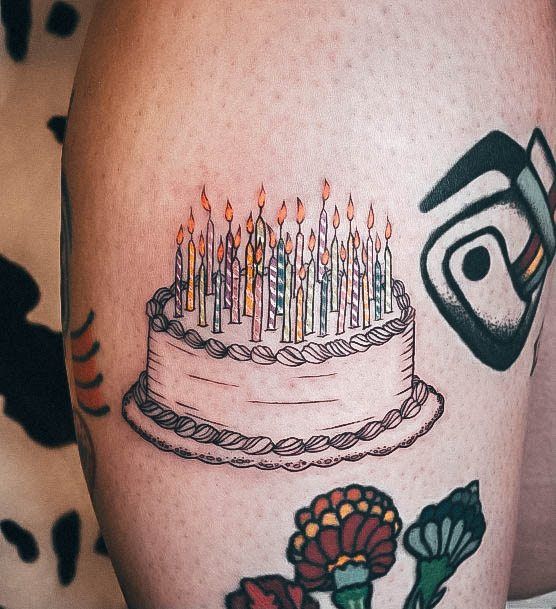 Impressive Ladies Cake Tattoo