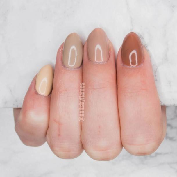 Impressive Ladies Coffee Nail