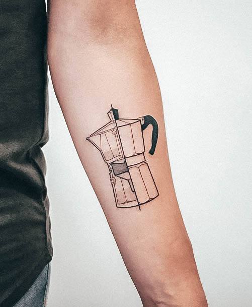 Impressive Ladies Coffee Tattoo