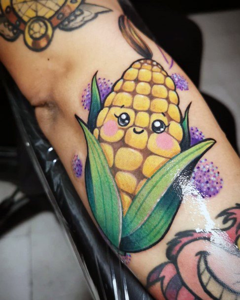 Impressive Ladies Corn Tattoo